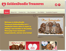 Tablet Screenshot of goldendoodletreasures.com